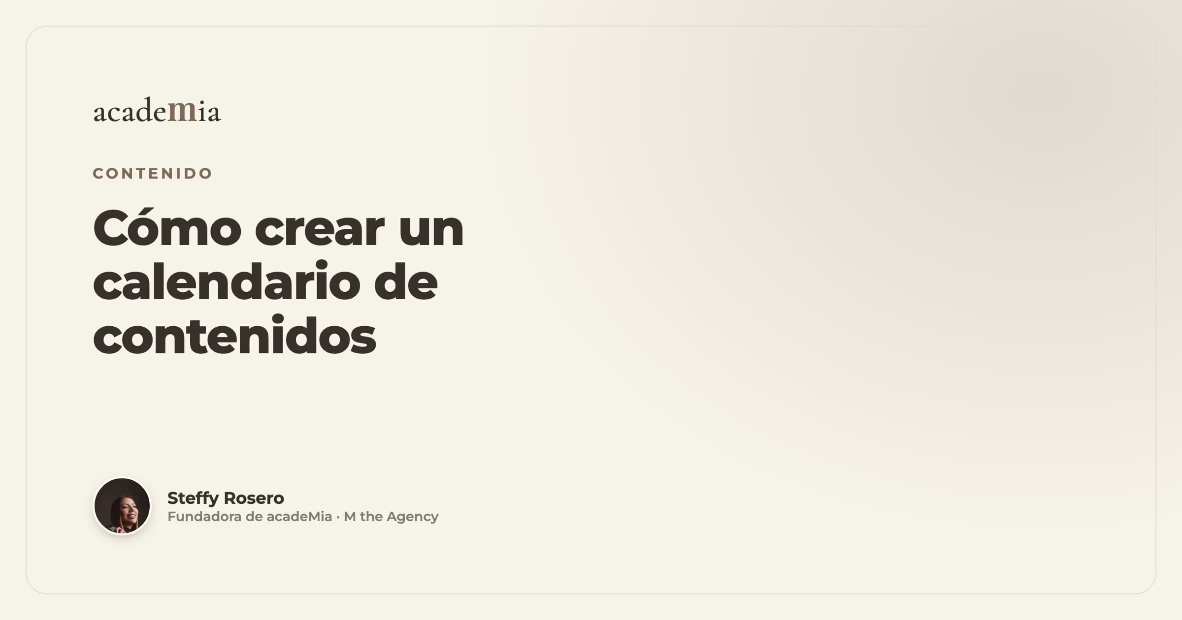 Cómo crear un calendario de contenidos para redes sociales