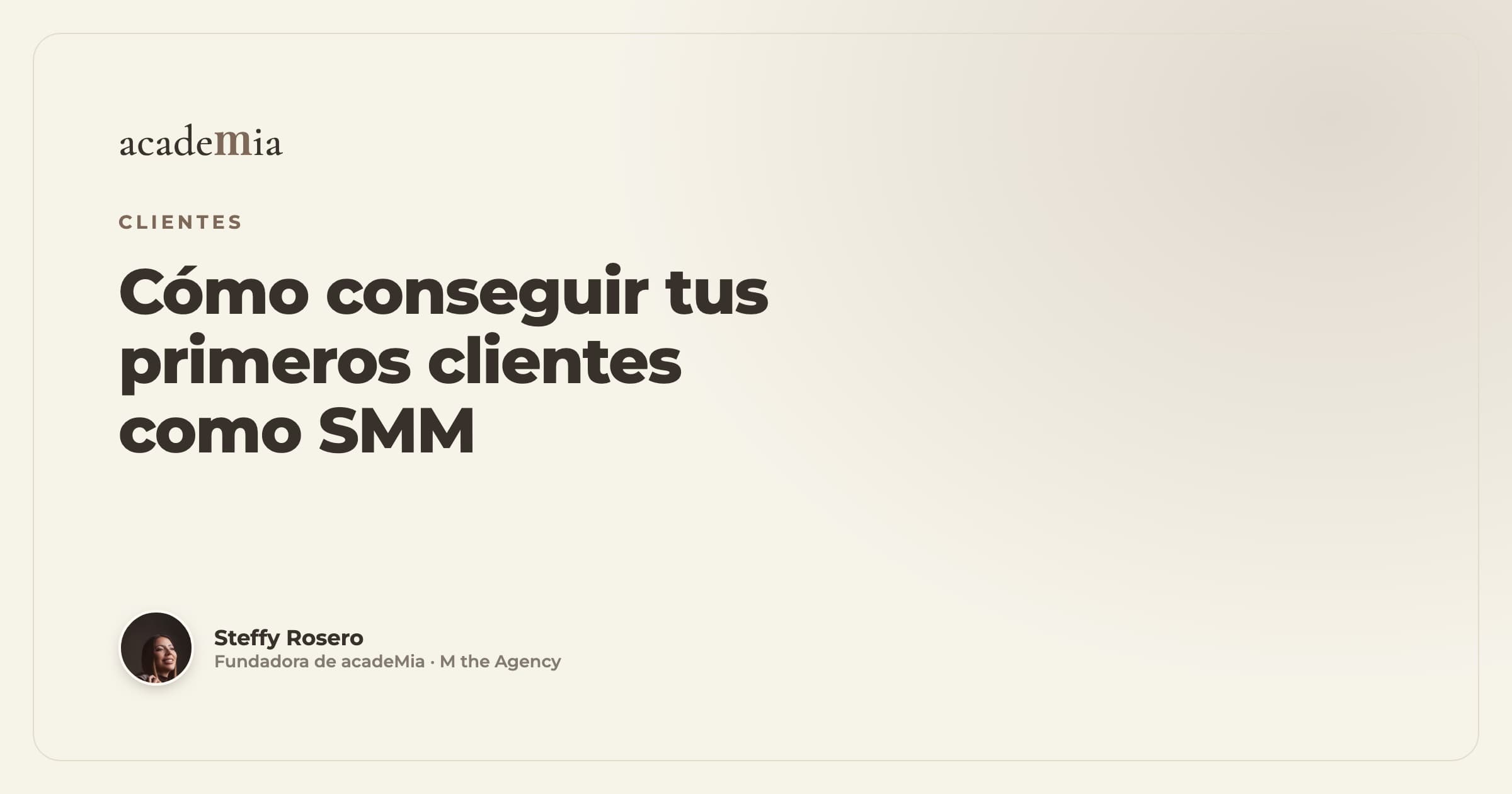 Cómo conseguir tus primeros clientes como Social Media Manager