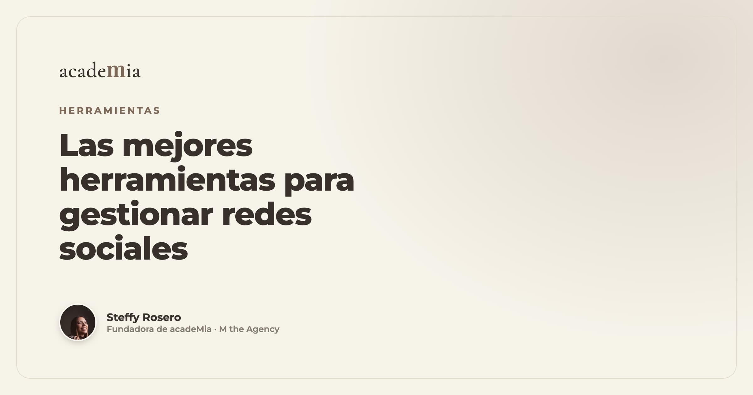 Las mejores herramientas para gestionar redes sociales en 2026