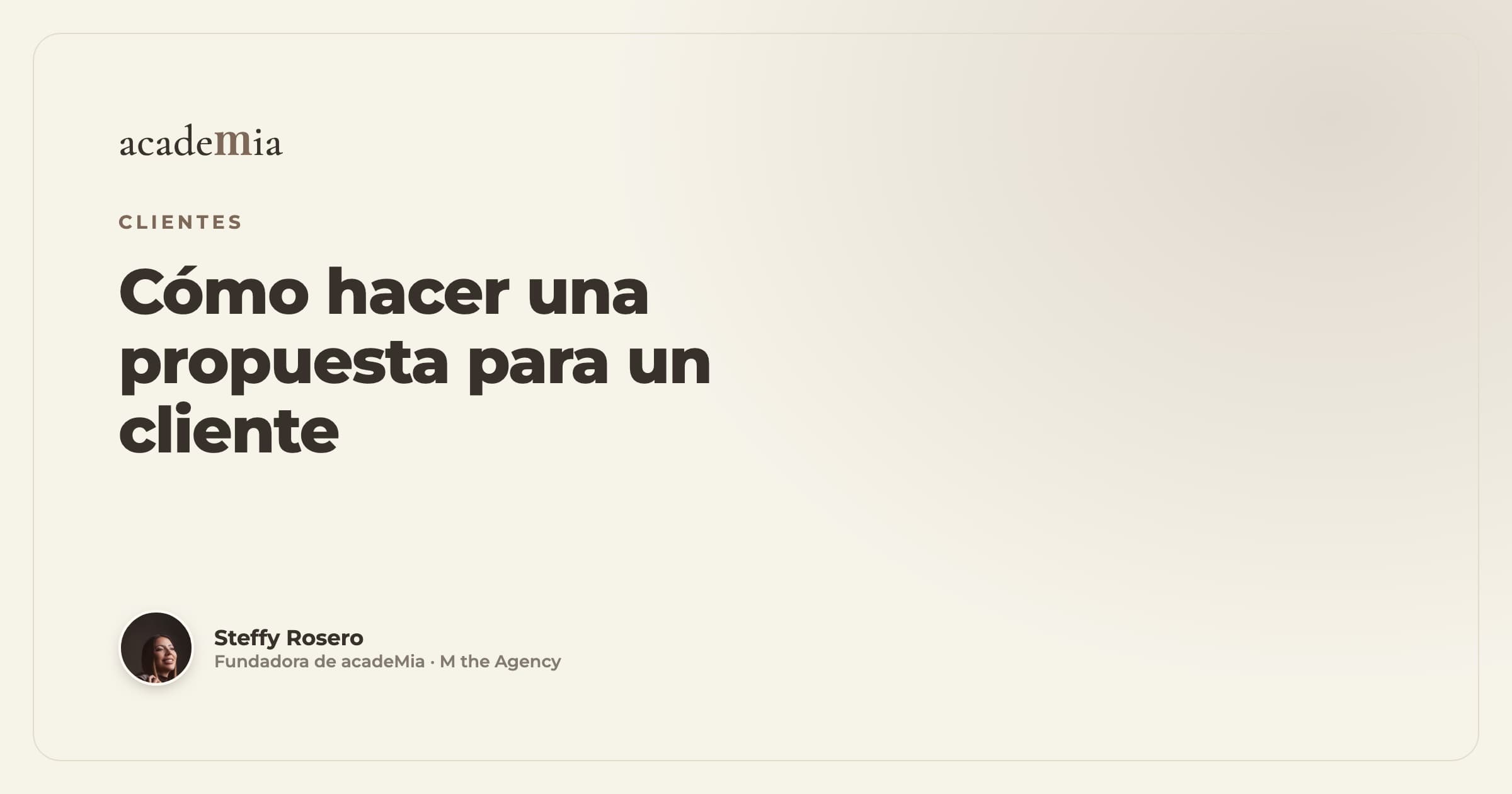 Cómo hacer una propuesta para un cliente de redes sociales