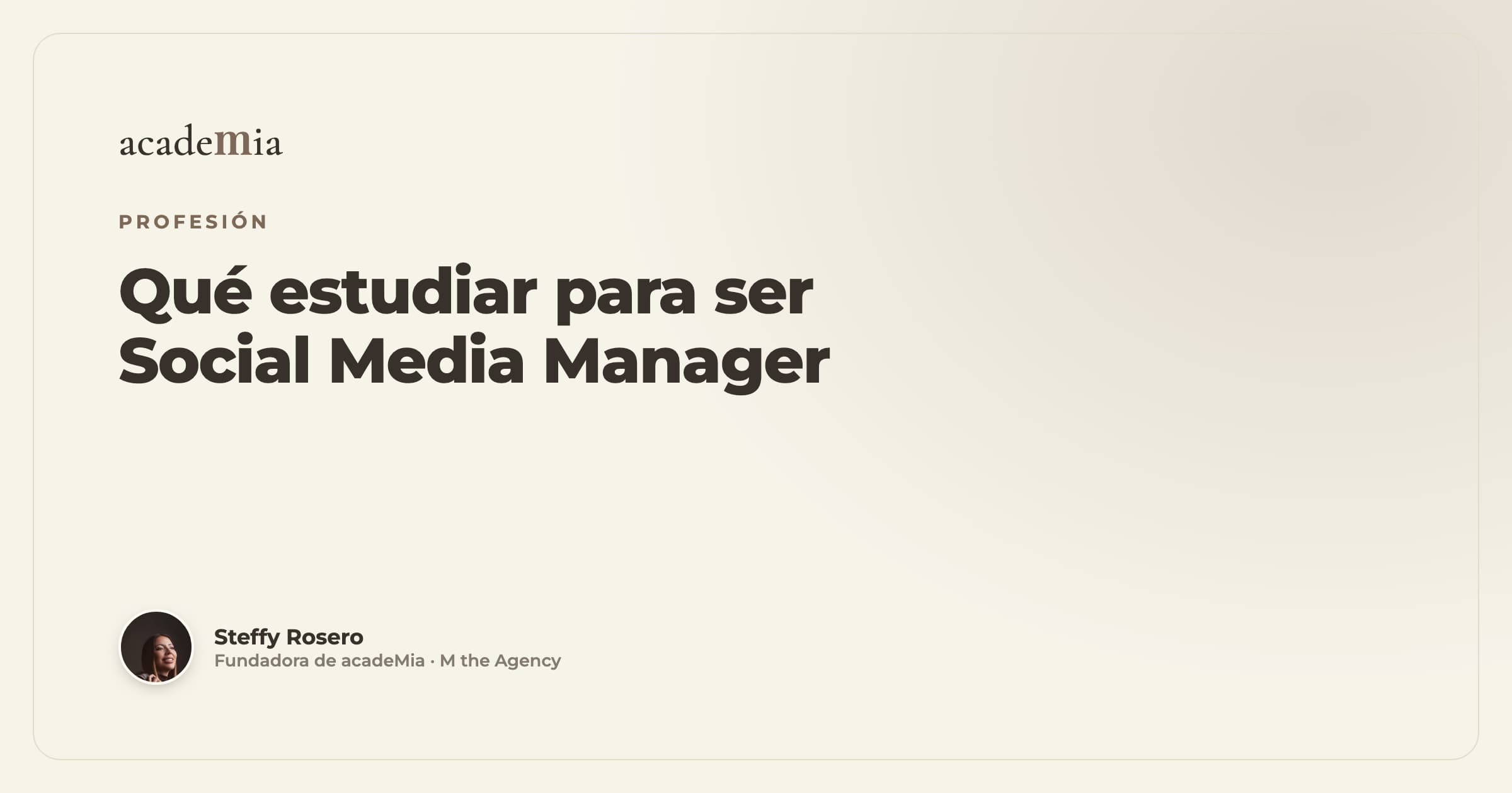 Qué estudiar para ser Social Media Manager en 2026